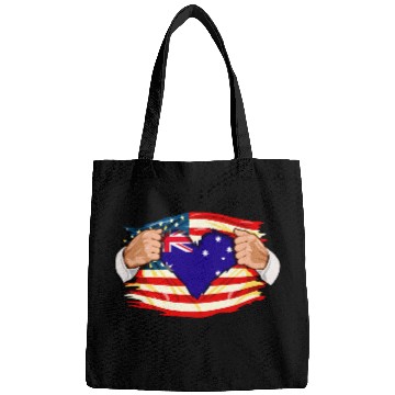 Discover Australian Who Live in Australia Flag Bags