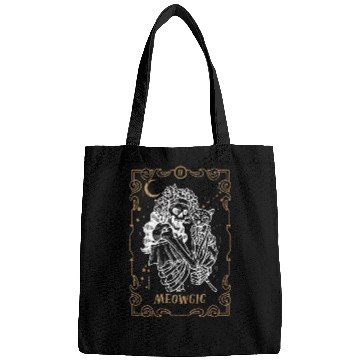 Discover Cat Meow Tarot Card Occult Club Gothic Animal Bags