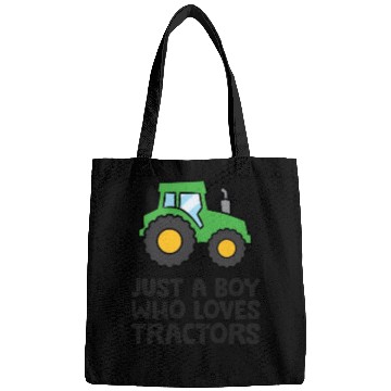Discover Just a Boy Who Loves Tractors Bags