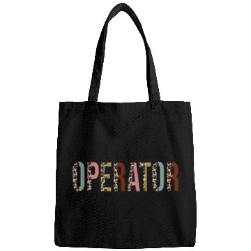 Discover Radio Operator Leopard Print Funny Bags