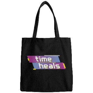 Discover time heals inspirational Bags