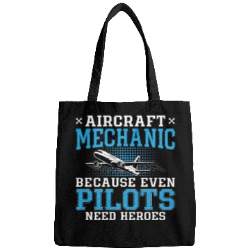 Discover Aircraft Mechanic Pilots Heroes Plane Aviation Bags
