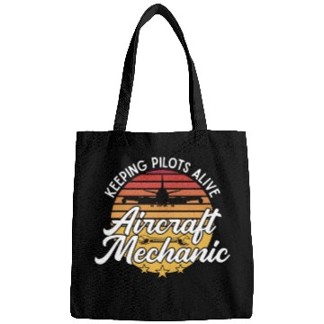 Discover Aircraft Mechanic Keeping Pilots Alive Retro Fix Bags