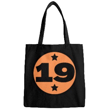 Discover 19 Circle Orange Black Birthday Age Bags