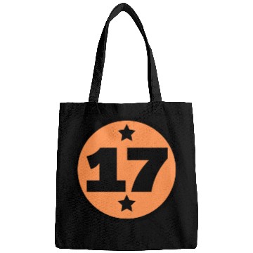 Discover 17 Circle Orange Black Birthday Age Bags