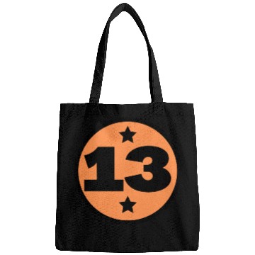 Discover 13 Circle Orange Black Birthday Age Bags