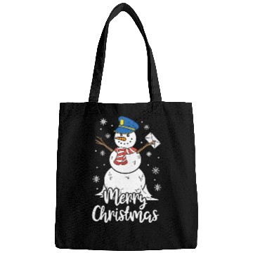 Discover Christmas Funny Postman Mailman Snowman Xmas Gift Bags
