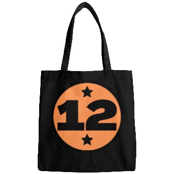 Discover 12 Circle Orange Black Birthday Age Bags