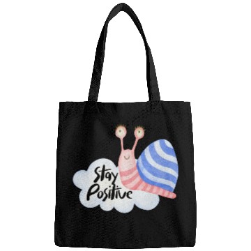 Discover Stay Positive - Colorful Snail Bags
