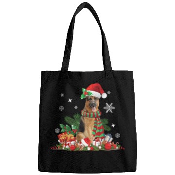Discover Christmas German Shepherd dog Bags
