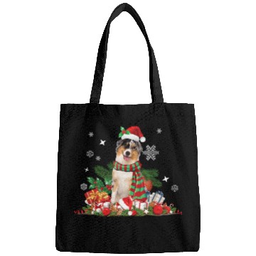 Discover Christmas Australian Shepherd, Aussie dog Bags