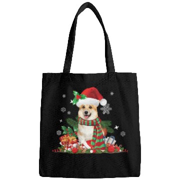 Discover Christmas themed Corgi dog Bags