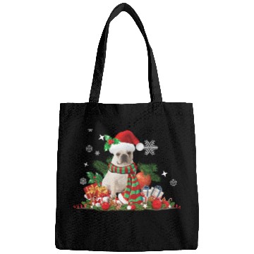 Discover Christmas French Bulldog, Frenchie dog Bags
