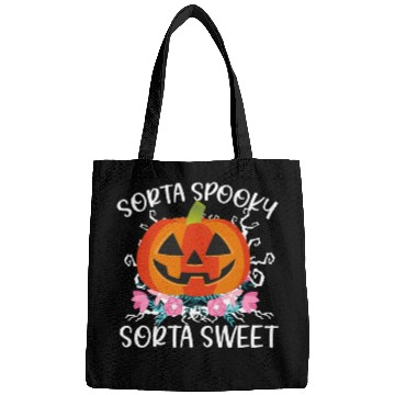 Discover Sorta Sweet Sorta Spooky Halloween pumpkin womens Bags