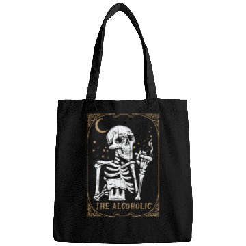 Discover Tarot Card Occult Club Gothic Vice Drinker Alcohol Bags