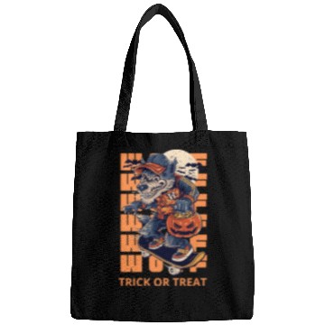 Discover Trick Or Treat Werewolf Halloween Design Bags