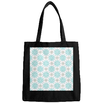Discover Blue Snowflakes Pattern Bags