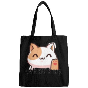 Discover what's up cat design style back to school Bags