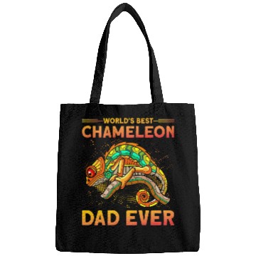 Discover World's best Chameleon Dad ever Bags