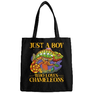 Discover Just a Boy who loves Chameleons Bags