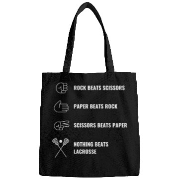 Discover Lacrosse Nothing Beats Lacrosse Funny Lax Players Bags