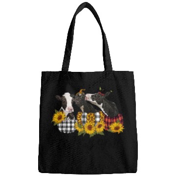 Discover It's Fall Y'all Cows and Pumpkins Sunflower Bags