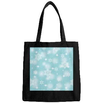 Discover Blue Snowflakes Pattern Bags