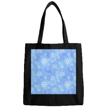Discover Blue Snowflakes Pattern Bags