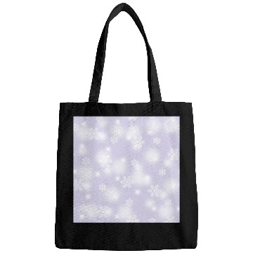 Discover Lavender Snowflakes Pattern Bags