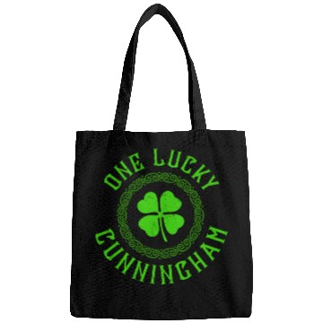 Discover One Lucky Cunningham Irish Family 4 Leaf Clover Bags