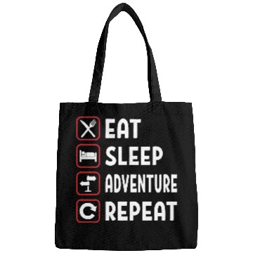 Discover Eat Sleep Adventure Repeat Bags
