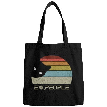 Discover Ew people retro cat funny vintage Bags