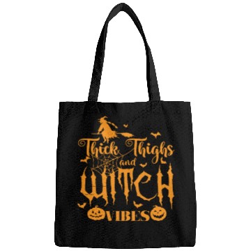Discover Thick Thighs and Witch Vibes Halloween Bags