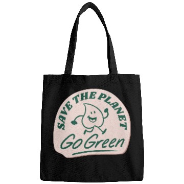 Discover save the planet go green Bags