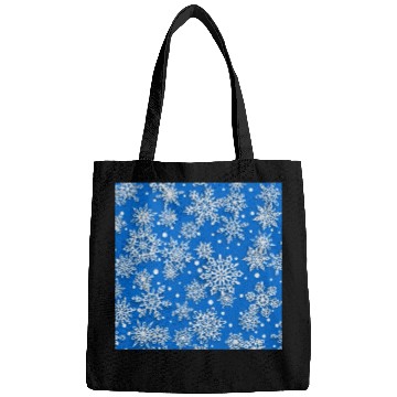 Discover Blue Snowflakes Pattern Bags