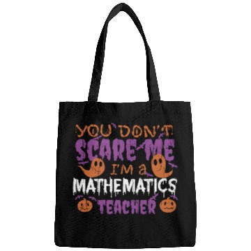 Discover Ghost Pumpkin Mathematics Teacher Halloween Bags