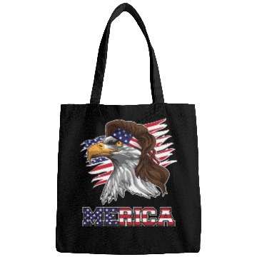 Discover American Bald Eagle Mullet Merica Bird Of Prey Bags