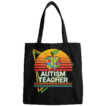 Discover Autism Teacher Retro Bags