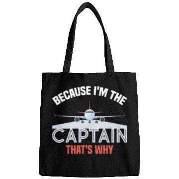 Discover Because I'm The Captain That's Why For A Airline Bags
