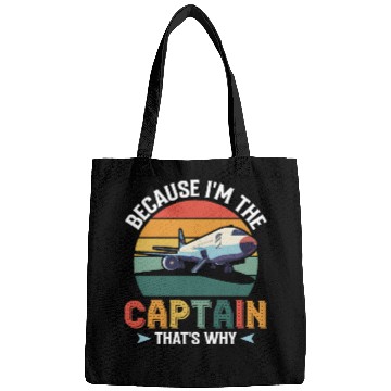 Discover Because I'm The Captain That's Why For A Airline Bags