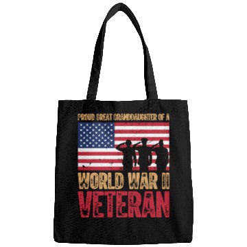 Discover Proud Veteran Granddaughter Bags
