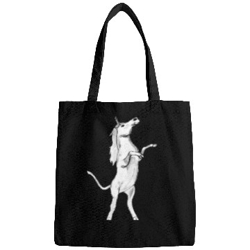 Discover Funny white unicorn Bags