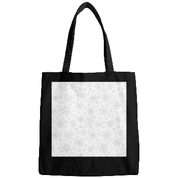 Discover Modern Snowflakes Pattern White Silver Bags