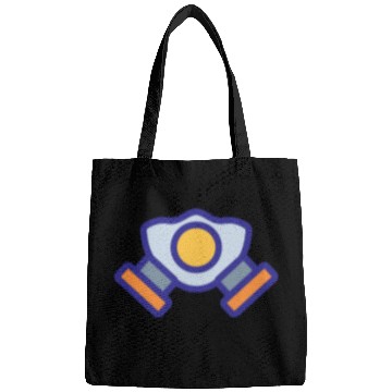 Discover Blue Orange Comic Face Protection Nuclear Gas Mask Bags