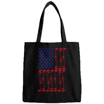 Discover American flag made of golf accessory - outing Bags