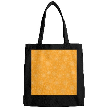 Discover Orange Snowflakes Pattern Bags