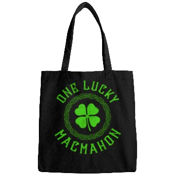 Discover One Lucky MacMahon Irish Family Four Leaf Clover Bags