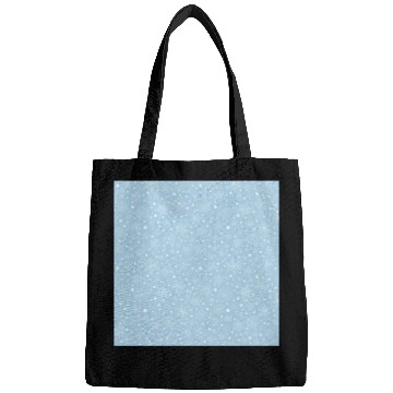 Discover Light Blue Snowflakes Pattern Bags
