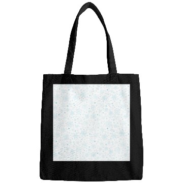 Discover Modern Snowflakes Pattern White Blue Bags