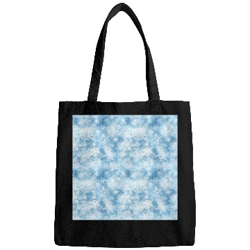 Discover Blue White Snowflakes Pattern Bags